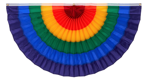 Gay Pride Pleated Fan